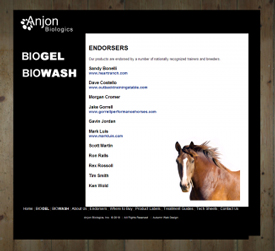 Anjon Biolgics Endorsers Page